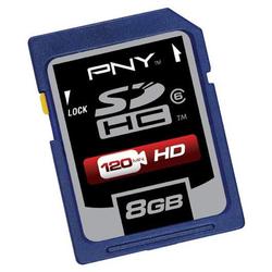 PNY Technologies PNY 8GB Secure Digital High Capacity (SDHC) Card -(Class 6) - 8 GB