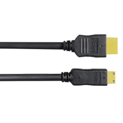 Panasonic Consumer Panasonic 1.3a Category 2 Mini HDMI to HDMI Cable - HDMI - Mini HDMI - 4.92ft - Black