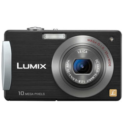 Panasonic Digi Cams Panasonic DMC-FX500K Lumix 10 Megapixel Compact Digital Camera with 3 Touch-Screen LCD, 25mm Wide-Angle Lens, 5x Optical Zoom, and HD Output - Black