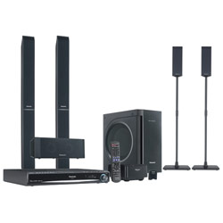 Panasonic Consumer Panasonic SC-PT960 5-Disc DVD Home Theater System with Kelton Subwoofer, 1080p Up-Conversion, Integrated Universal Dock for iPod , 2 Tower Speakers, Wireless Re