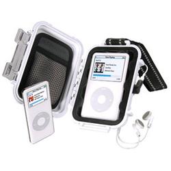 Pelican i1010 Case for iPod - Stainless Steel - White (1010-045-230)