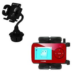 Gomadic Philips GoGear SA6086/37 Car Cup Holder - Brand