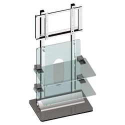 Pyle 36 -42 Flat Panel TV Wall Unit with Acrylic & Steel Shelf