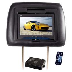 Pyle Adjustable Headrest w/Built-in 7'' TFT Monitor (Black)