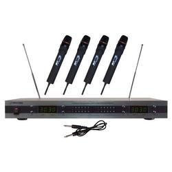 PylePro 4 Mic VHF Wireless Microphone System (PDWM5500)