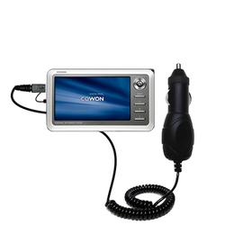 Gomadic Rapid Car / Auto Charger for the Cowon iAudio A2 - Brand w/ TipExchange Technology