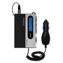 Gomadic Rapid Car / Auto Charger for the Creative MuVo Slim - Brand w/ TipExchange Technology
