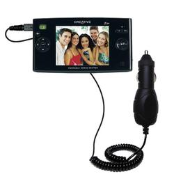Gomadic Rapid Car / Auto Charger for the Creative Zen Portable MC - Brand w/ TipExchange Technology
