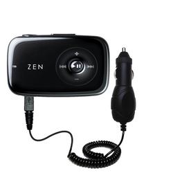 Gomadic Rapid Car / Auto Charger for the Creative Zen Stone - Brand w/ TipExchange Technology