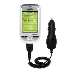 Gomadic Rapid Car / Auto Charger for the ETEN M500 - Brand w/ TipExchange Technology