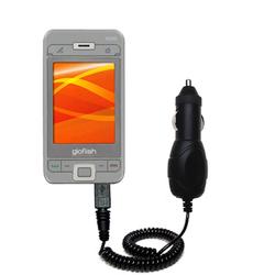 Gomadic Rapid Car / Auto Charger for the Eten Goldfiish X500 - Brand w/ TipExchange Technology