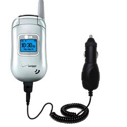 Gomadic Rapid Car / Auto Charger for the LG VX3450 - Brand w/ TipExchange Technology