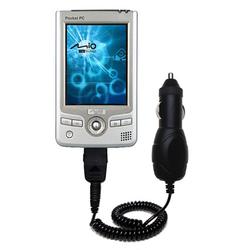 Gomadic Rapid Car / Auto Charger for the Mio Technology 558 - Brand w/ TipExchange Technology