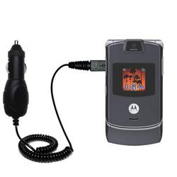 Gomadic Rapid Car / Auto Charger for the Motorola RAZR V3c - Brand w/ TipExchange Technology