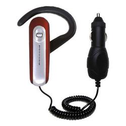 Gomadic Rapid Car / Auto Charger for the Plantronics Explorer 320 - Brand w/ TipExchange Technology