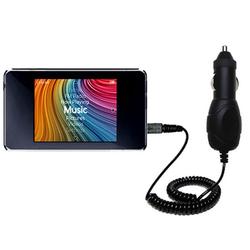 Gomadic Rapid Car / Auto Charger for the iRiver Clix2 U20 - Brand w/ TipExchange Technology