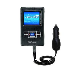 Gomadic Rapid Car / Auto Charger for the iRiver H320 - Brand w/ TipExchange Technology