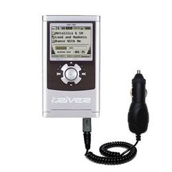 Gomadic Rapid Car / Auto Charger for the iRiver iHP-110 - Brand w/ TipExchange Technology