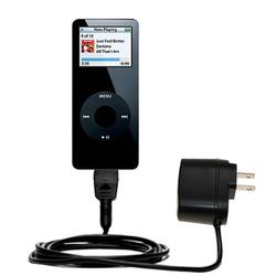 Gomadic Rapid Wall / AC Charger for the Apple Nano (4GB) - Brand w/ TipExchange Technology