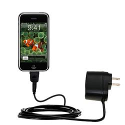 Gomadic Rapid Wall / AC Charger for the Apple iPhone - Brand w/ TipExchange Technology