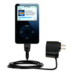 Gomadic Rapid Wall / AC Charger for the Apple iPod 80GB - Brand w/ TipExchange Technology