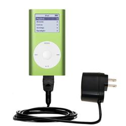 Gomadic Rapid Wall / AC Charger for the Apple iPod Mini - Brand w/ TipExchange Technology
