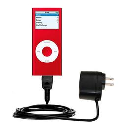 Gomadic Rapid Wall / AC Charger for the Apple iPod Nano 8GB - Brand w/ TipExchange Technology