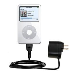 Gomadic Rapid Wall / AC Charger for the Apple iPod Video (30GB) - Brand w/ TipExchange Technology
