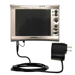 Gomadic Rapid Wall / AC Charger for the Archos AV300 - Brand w/ TipExchange Technology