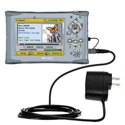 Gomadic Rapid Wall / AC Charger for the Archos AV410 - Brand w/ TipExchange Technology