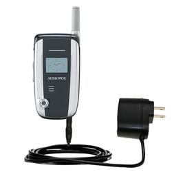 Gomadic Rapid Wall / AC Charger for the Audiovox CDM8910 - Brand w/ TipExchange Technology