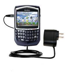Gomadic Rapid Wall / AC Charger for the Blackberry 8700g - Brand w/ TipExchange Technology