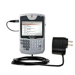 Gomadic Rapid Wall / AC Charger for the Blackberry 8707v - Brand w/ TipExchange Technology