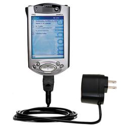 Gomadic Rapid Wall / AC Charger for the Compaq iPAQ 3900 - Brand w/ TipExchange Technology