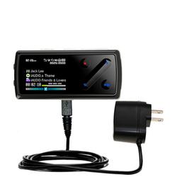 Gomadic Rapid Wall / AC Charger for the Cowon iAudio 7 - Brand w/ TipExchange Technology