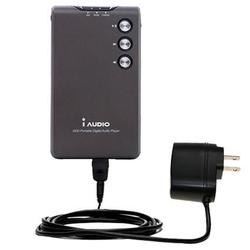 Gomadic Rapid Wall / AC Charger for the Cowon iAudio M3 - Brand w/ TipExchange Technology