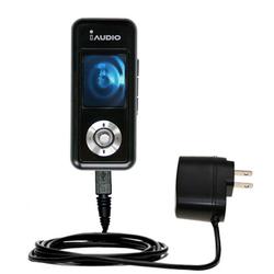 Gomadic Rapid Wall / AC Charger for the Cowon iAudio U3 - Brand w/ TipExchange Technology