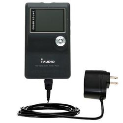 Gomadic Rapid Wall / AC Charger for the Cowon iAudio X5 - Brand w/ TipExchange Technology