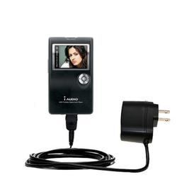 Gomadic Rapid Wall / AC Charger for the Cowon iAudio X5L - Brand w/ TipExchange Technology
