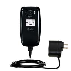 Gomadic Rapid Wall / AC Charger for the LG CE110 - Brand w/ TipExchange Technology