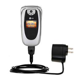 Gomadic Rapid Wall / AC Charger for the LG PM-225 - Brand w/ TipExchange Technology