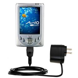 Gomadic Rapid Wall / AC Charger for the Mio Technology 338 Plus - Brand w/ TipExchange Technology