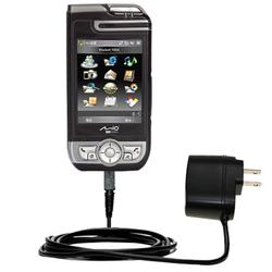 Gomadic Rapid Wall / AC Charger for the Mio Technology A700 - Brand w/ TipExchange Technology
