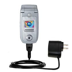 Gomadic Rapid Wall / AC Charger for the Motorola A668 - Brand w/ TipExchange Technology