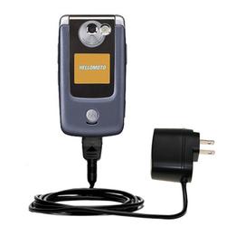 Gomadic Rapid Wall / AC Charger for the Motorola A910 - Brand w/ TipExchange Technology