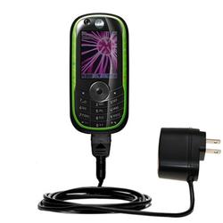 Gomadic Rapid Wall / AC Charger for the Motorola E1060 - Brand w/ TipExchange Technology