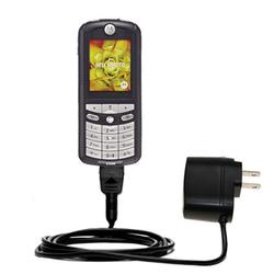 Gomadic Rapid Wall / AC Charger for the Motorola E398 - Brand w/ TipExchange Technology