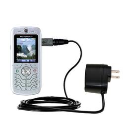 Gomadic Rapid Wall / AC Charger for the Motorola SLVR L6 - Brand w/ TipExchange Technology