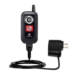 Gomadic Rapid Wall / AC Charger for the Motorola V1050 - Brand w/ TipExchange Technology