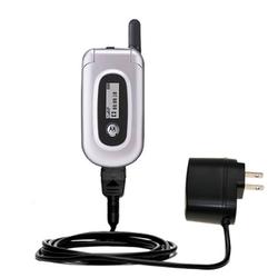 Gomadic Rapid Wall / AC Charger for the Motorola V177 - Brand w/ TipExchange Technology